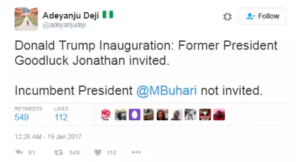 Presidency Reacts To Buhari Not Invited To Donald Trump